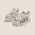 Sandales de marche à semelle souple pour tout-petits blanc et violet, chaussures bébé - Longueur Intérieure 12.5cm / Rose (46MBX61302)