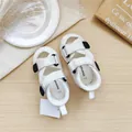 mon weiße Baby Lauflernsandalen mit weicher Sohle und Klettverschluss für Kinder - Größe 13.0 (ca. 13.5cm) / Weiß