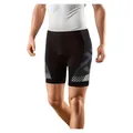 Pantalones cortos de ciclismo negros transpirables con acolchado grueso para carretera y MTB - S / Bottoms / Gris