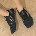 Lightweight black non-slip water shoes for outdoor beach and swimming activities - 35 / Black