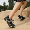 Chaussures aquatiques respirantes avec semelle camouflage antidérapante pour randonnée et plage - 35 / Noir (lzg1035)