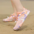 Chaussures aquatiques à motifs orange et violets pour la plage et l'extérieur - 35 / Rose (lzg1035)