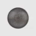 Eco-friendly brass hand-sewn button with vertical ridged texture in gunmetal grey - 24L=15.0MM / Gunmetal