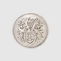 Exquisite vintage silver-plated brass suit button featuring a detailed embossed anchor crest - 18mm / Antique Silver