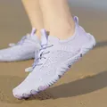 Scarpe da acqua lilla traspiranti per spiaggia con motivo a nido d'ape outdoor - 35 / Viola