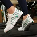 Scarpe da scoglio traspiranti bianco e verde con motivo a nido d'ape per la spiaggia - 38 / Bianco & Verde (hsh1809)
