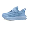 Scarpe da corsa traspiranti in mesh azzurro per bambini con cinturino in velcro regolabile - Blu jeans