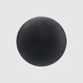 Bottone in avorio vegetale nero con trama opaca naturale per design di abbigliamento - Nero