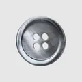 Bouton premium en nacre naturelle grise à 4 trous pour costumes et pulls haut de gamme - Gris