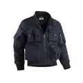 Dunkelblaue taktische Bomberjacke mit vielen Funktionstaschen und D-Ring-Akzenten - Dunkelblau