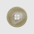 Eleganter beiger Harzknopf mit vier Löchern und einer einzigartigen Marmorstruktur - Kaffee Floral / 15.0mm / Braun