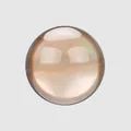 Macro view of high-end deep sea brown lip shell button with natural iridescent luster - 24L (15.0MM) / Brown