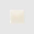 Square white mother of pearl shell button with pyramid faceted design for garments - Square Pyramid Faceted / 21mm / White