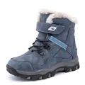 Bottes de neige bleues pour garçons avec doublure chaude en fausse fourrure et semelle - 28 / Bleu