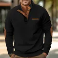 Macro view of black ribbed corduroy fabric with stylish brown suede elbow patch detail - S / Tops / Black