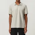 Premium men's breathable light gray sports Polo shirt for golf and tennis casual wear - Apricot Grey