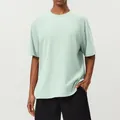 Men's breathable cotton sports T-shirt in light mint green for fitness and running. - Mint Green (Customized)