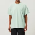 Camiseta de hombre oversize en algodón suave y transpirable en color verde menta - Verde Menta (Personalizado)