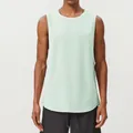 Breathable mint green cotton sports tank top for mens running and gym workouts - Mint Green (Customized)