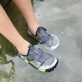 Quick-dry grey water shoes for outdoor wading featuring adjustable straps and soft sole - 27 / Gray