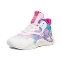 Tie-Dye Basketballschuhe für Kinder, High-Top, atmungsaktives Mesh mit Nummer 23 Detail - 31 / Pflaumenrot