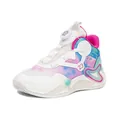 Chaussures de basketball pour enfants avec motif tie-dye et boucle rotative colorée - 31 / Magenta