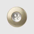 Bouton métallique bicolore élégant à quatre trous pour vêtements et manteaux de luxe - 15,0 mm (24L) / Couleur Bronze Étain