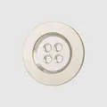 High-end Japanese silver metal four-hole garment button with elegant gold rim accent - Brass Tin / 18L=11.5MM