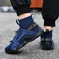 Dunkelblaue, atmungsaktive Mesh-Watschuhe für Wanderungen und Strandaktivitäten - Dunkelblau