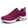Comfortable purple mesh women's running sneakers with breathable upper and air cushion sole - 35 / Purple