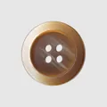 Bouton premium en résine marbrée marron à quatre trous pour vêtements et manteaux élégants - Café