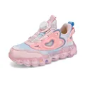 Zapatillas de malla transpirable para niñas en rosa con práctico sistema de cordones dial - Malla Rosa