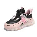 Stylish pink and black girl's sneakers featuring a quick-lace rotary dial system - 29 / Black Pink (Leather Surface)