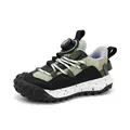 Zapatillas de malla para niños con cierre de dial y suela con efecto salpicado - 28 / Negro Verde
