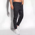 Bequeme dunkelgraue Jogginghose für Herren mit Kordelzug für Fitness und Freizeitaktivitäten - S / Unterteile / Schwarz