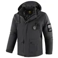Wasserdichte, verdickte Outdoor-Kapuzenjacke für Herren in Dunkelgrau - [EU Größe] XS (50-60Kg) / Oberteile / Dunkelgrau (2766)