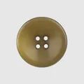 Hochwertiger olivgrüner Harzknopf mit 4-Loch-Design zur Dekoration von Kleidung - 15.0mm / Dunkelgrün
