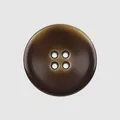 High-end brown resin button with tortoiseshell pattern for elegant coats and tops - Green & Brown