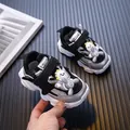 Kleinkind-Sneaker mit fliegendem Propeller-Design für Jungen und Mädchen im Herbst - Schwarz