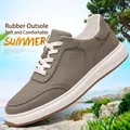 Premium grey top layer cowhide leather men's casual sneakers with durable rubber sole - 37 / Casual Style (66709) / Gray (66709)
