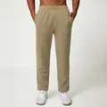 Premium comfortable men's loose fit joggers in olive green for casual citywalk look - Olive Yellow