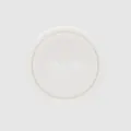 Classic white matte finish round two-hole resin button for clothing and DIY decor - 2-Hole Thin Edge Shape / 11.5mm / Natural