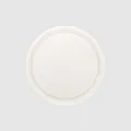 High-quality cream-white decorative resin button with a smooth matte cheese texture - Shank Ball Shape / 11.5mm / Natural