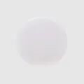 Minimalist circular white matte decorative button for high-end clothing and tops - Shank Bun Shape / 11.5mm / Natural