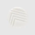 High-end Japanese-style white decorative cheese button with textured chevron ridges - Shank Cutting Shape / 11.5mm / Natural