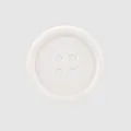 Premium 4-hole cheese-white decorative resin button for high-end clothing and DIY crafts - 20L=13.0MM