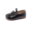 Klassische schwarze Lackleder-Ballerinas für Mädchen mit eleganten Doppelschleifen - Größe 23 Innenlänge 14.0cm / Schwarz