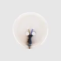 Botón de cerámica de alta gama con textura de mármol de tinta para ropa de lujo - Blanco+Azul+Negro (TC15) / 15mm