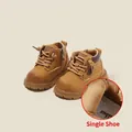 Bottines Martin classiques marron pour bébés avec semelle antidérapante - Taille 16 / Intérieur 12.5cm / Style Unique / Tanné (Chaussure simple)