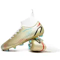 Professionelle gold-weiße High-Top-Fußballschuhe für festen Boden im Außenbereich - 33 / Gold Stollen